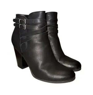 Xappeal Women’s Monica Adorable Ankle Boots Black Side Zip Size 8.5 thumbnail 1