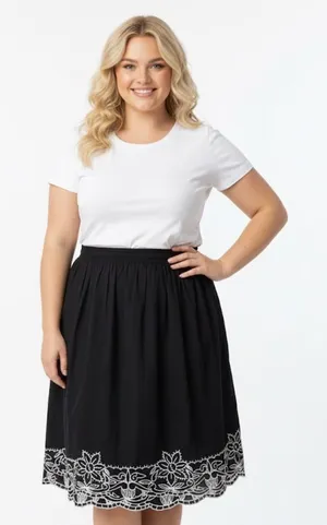 Sag Harbor black skirt size 1X thumbnail 1
