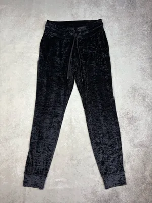 Lululemon Black Crushed Velvet Velour Three Piece Set thumbnail 6