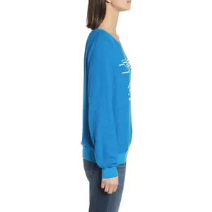 Dream‎ Scene by Wildfox Vacation Forever Relaxed Fit Sweatshirt Blue Size XL thumbnail 5
