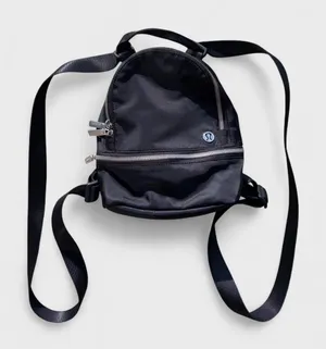 Lululemon Bag City Adventurer Backpack Micro Black+Silver Mini Bag Purse Soldout thumbnail 1