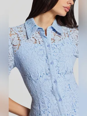 Generation Love Light Blue Swanetta Lace Dress‎ thumbnail 3