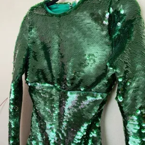 HOUSE‎ OF CB 'Belle' Pine Green Sequin Maxi Dress NWOT size S thumbnail 9