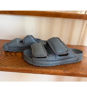 Birkenstock Arizona‎ Cosny 1774 Blue Grey Padded Quilted Slide Sandals Size 7 thumbnail 3