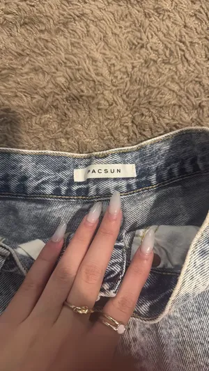PacSun Shorts Denim High-Rise Festival Light Wash thumbnail 2