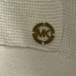 Michael Kors Women's White Ribbed Hoodie Sweater‎ Size M Pullover thumbnail 6