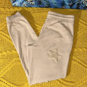Olive + Oak Size S Beige Embellished Sweatpants thumbnail 6