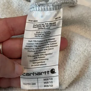 Carhartt Clarksburg Long Sleeve Hoodie In Shadow Space Dye Size Medium thumbnail 4
