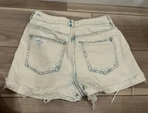 PacSun Mom Jean Shorts Blue distressed Denim size 27 thumbnail 3