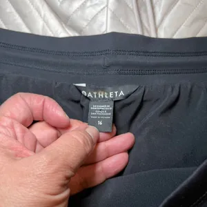 Athleta Apres Ski Short Womens 16 Black‎ Quilted Puffer Insulated Chevron 467120 thumbnail 5