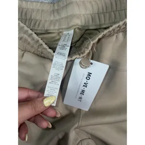 Movement Women's Size S 6 Wide Leg Active Pants Beige Modal Blend NWT thumbnail 3