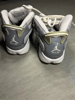 Jordan 6 Rings GS Cool Grey White Patent Leather Sneakers 323419-015 Youth 5.5Y thumbnail 6