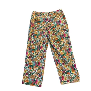 Kate Hill Casual Floral Corduroy Pants Womens Size 14 Straight Leg Multicolor thumbnail 9