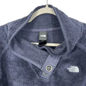 The North Face Osito Snap Neck Fleece Pullover Jacket‎ Blue Purple Womens Medium thumbnail 5