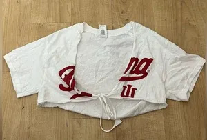 Snipped By Steph Indiana University Womens Crop Tie Tee thumbnail 1