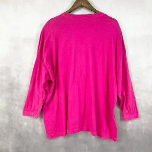 Vintage 90s Women Plus Size Graphic Tee‎ 3D Texture Artsy Retro Fast Fashion thumbnail 5