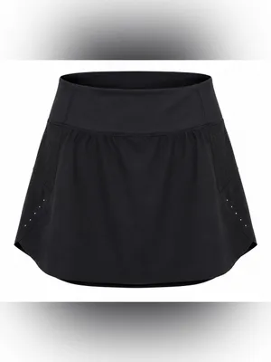 Athleta Run With It Black Running Skort Built-In Shorts XS thumbnail 2