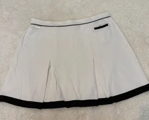Ralph Lauren VTG 90’s Pleated Cotton Tennis White Skirt Preppy Old Money Country Club M thumbnail 1