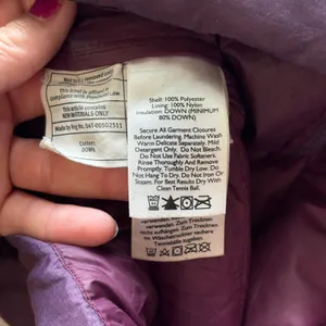 Eddie Bauer EB650 Purple Down Puffer Coat Jacket‎ Lightweight Women's XS thumbnail 8