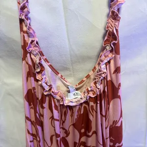 Nordstrom Rack Women’s Medium Pink Zephyr Golden Bloom Maxi Sundress NWT thumbnail 4