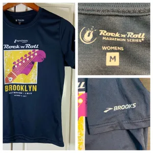 Brooks Rock‎ n Roll Marathon Series Brooklyn Half Marathon Womens M T-Shirt thumbnail 14