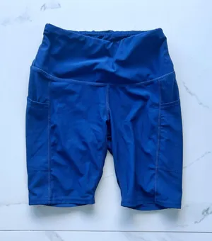 Tesla shorts size Small blue bike workout thumbnail 1