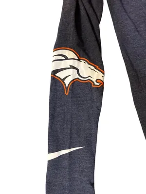 NEW Nike Denver Broncos Womens Long Sleeve Tee Small Navy NFL thumbnail 14