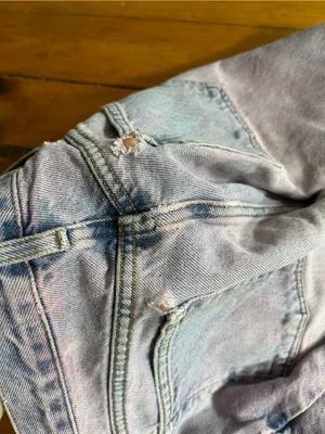 Calvin Klein vintage purple wash distressed shorts 28 thumbnail 8
