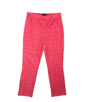 Hot Pink Houndstooth Cropped Pants thumbnail 6