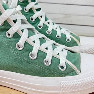 Converse Chuck Taylor Customized High Top Sneakers Sage Green 5‎ Men 7 Women thumbnail 7