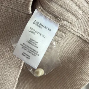 NWT WAYF 98 Sahara Sand Ribbed Button Front Long Sleeve Top Cardigan Small thumbnail 6