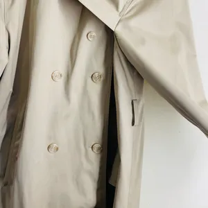 FoxRun by Lucien Padawer Vintage Trench Coat Beige Khaki Long Double Breasted 12 thumbnail 6