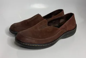 Born Loafers Womens 9 Brown Good Leather Slip On Comfort F49523 thumbnail 1