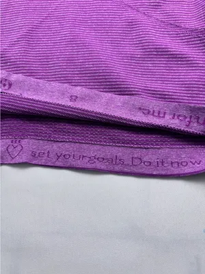 lululemon athletica Swiftly Tech Racerback Tank Magenta size 8 Motivational hem thumbnail 5
