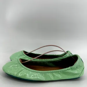 Tieks Mint Patent Full-Grain Leather Ballet Flats Split Sole Packable Mint 9 thumbnail 4