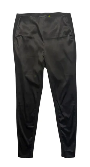 Lysse Black Front Satin Effect Leggings‎ Pants M High Waisted Stretch Slim Fit thumbnail 1