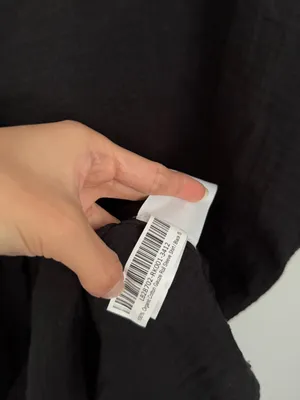 Quince Small Organic Cotton Gauze Roll Sleeve Shirt Black thumbnail 6