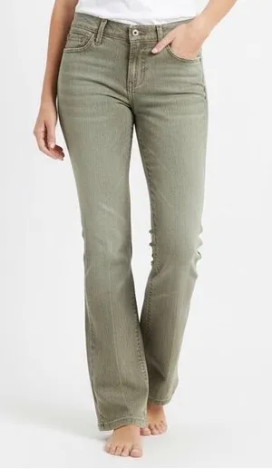 VTG‎ 7 For All Mankind Jerome Dahan Bootcut Jeans Womens 26 Light Brown Stretch thumbnail 1