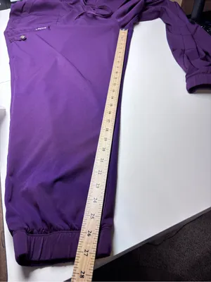 Healing Hands HH Works Women’s Renee Jogger Purple Scrub Pants EUC Size 2X thumbnail 9