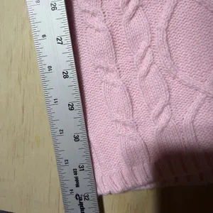 Playboy x Missguided Cable Knit Flare Pants Pink‎ Y2K Wide Leg Womens US 2 thumbnail 6