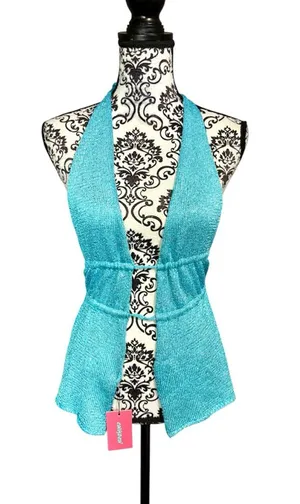 EDIKTED Sequin Split Front Knit Halter Top thumbnail 1