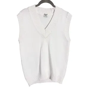 Aritzia‎ Sunday Best Wyatt White Sweater Vest Size XS Cotton Blend thumbnail 2