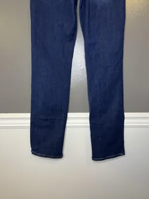 Express 90s Slim Super High Rise Jeans Womens M Dark Wash Ultra Stretch Denim thumbnail 6