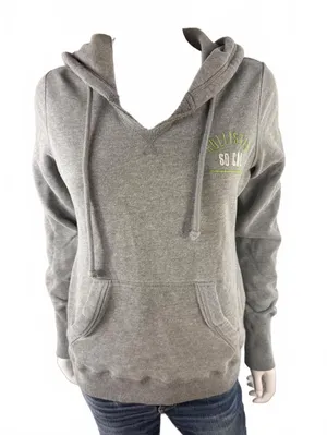 Hollister California Grey Hoodie Sweatshirt Medium thumbnail 1