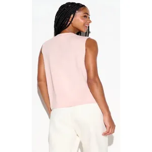 Spiritual‎ Gangster Muscle Tank Top Light Pink Logo Cropped Yoga Size Small NEW thumbnail 2