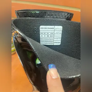 UGG Shiny Black Rain Boots thumbnail 3