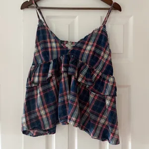 One Teaspoon Multicolor Plaid Top Size‎ Medium EUC thumbnail 3