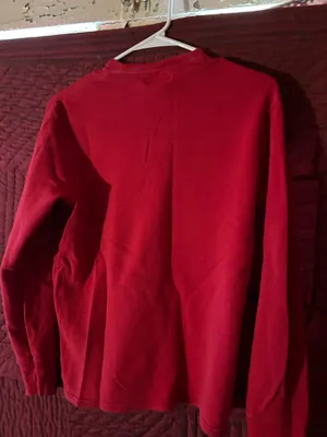 Red Thermal Polo Ralph Lauren Waffle Long Sleeve Shirt thumbnail 3