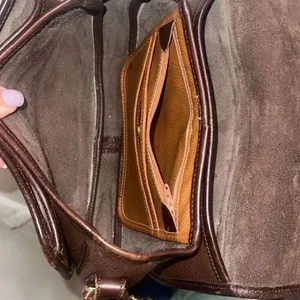 ✨Vintage Dooney & Bourke Awl Leather Compartment Flap Brown Bag✨ thumbnail 10