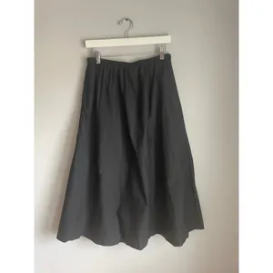 A new Day Black maxi‎ skirt boho drawstring size medium Pockets Minimal Neutral thumbnail 5